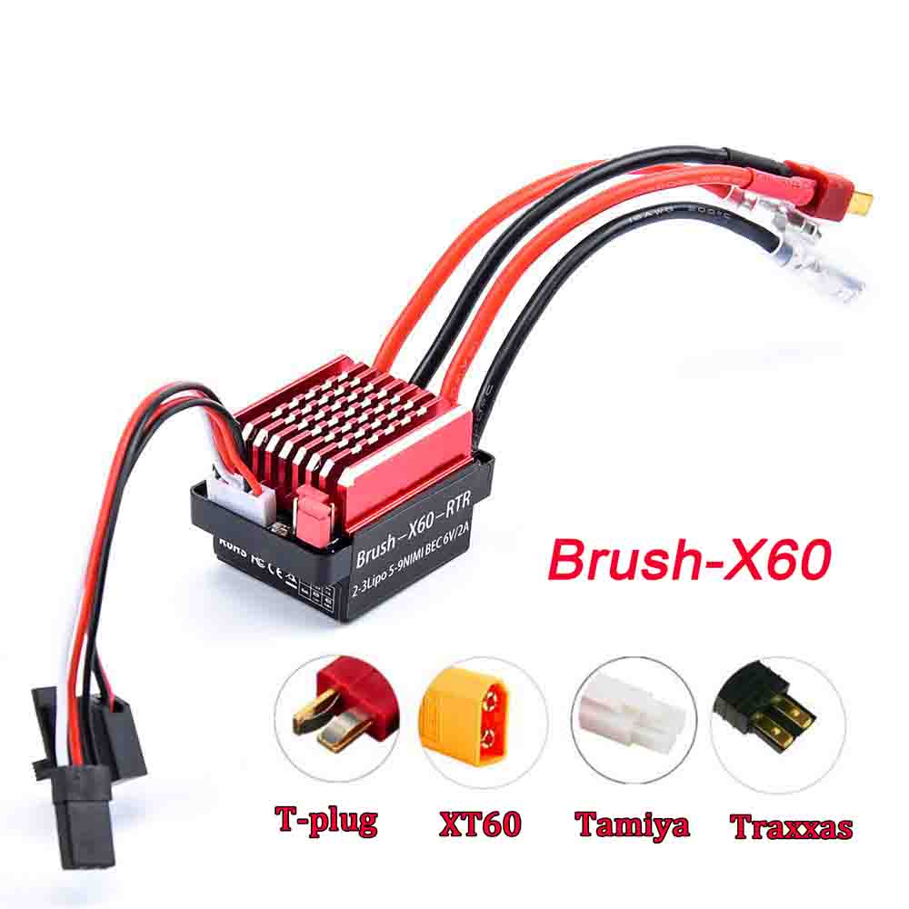 Rc Hobby Shop - 60A Brushed ESC Electric Speed Controller