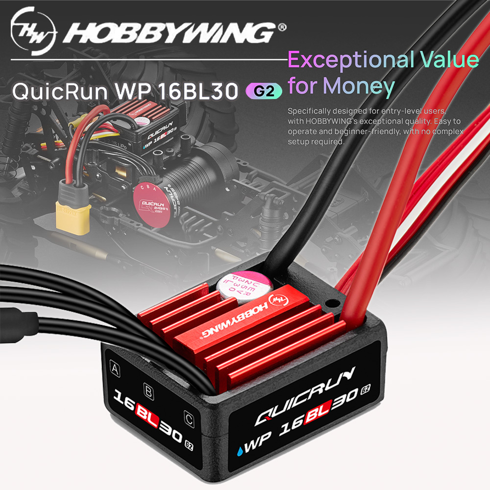 Rc Hobby Grade Car - Hobbywing QuicRun WP-16BL30 G2 30A 2-3S