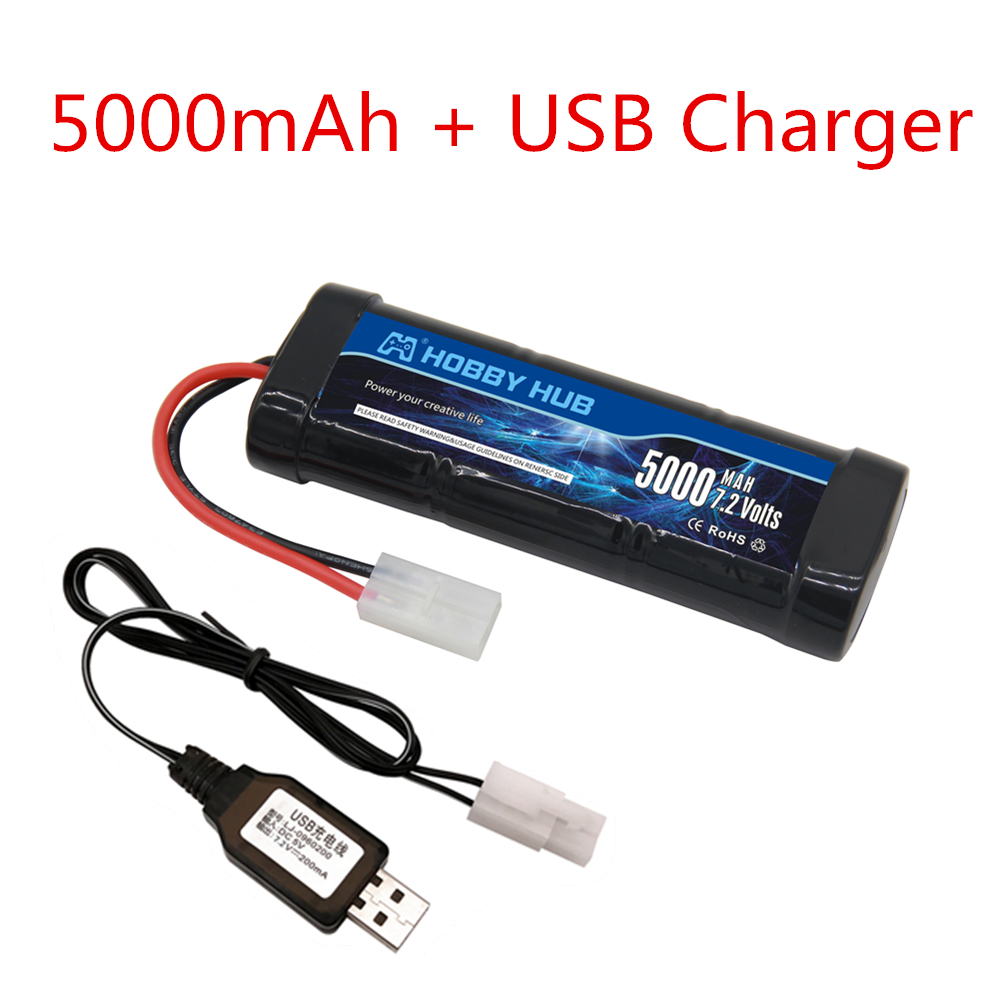 7.2V 5000mAh Ni-MH Battery Pac - Rc Hobby Grade Car recension och pris