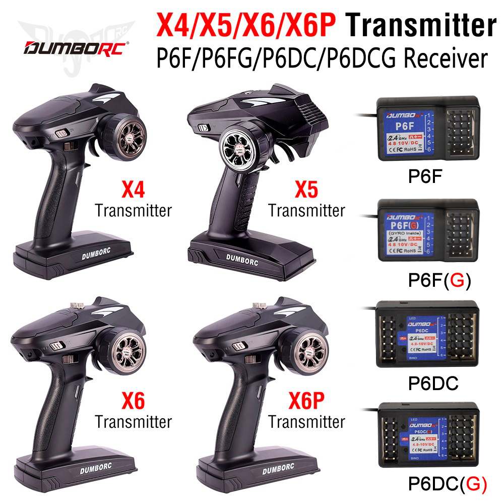 DUMBORC X6P 6CH 2.4G RC Radio  - Radio Transmitter 6Ch recension och pris
