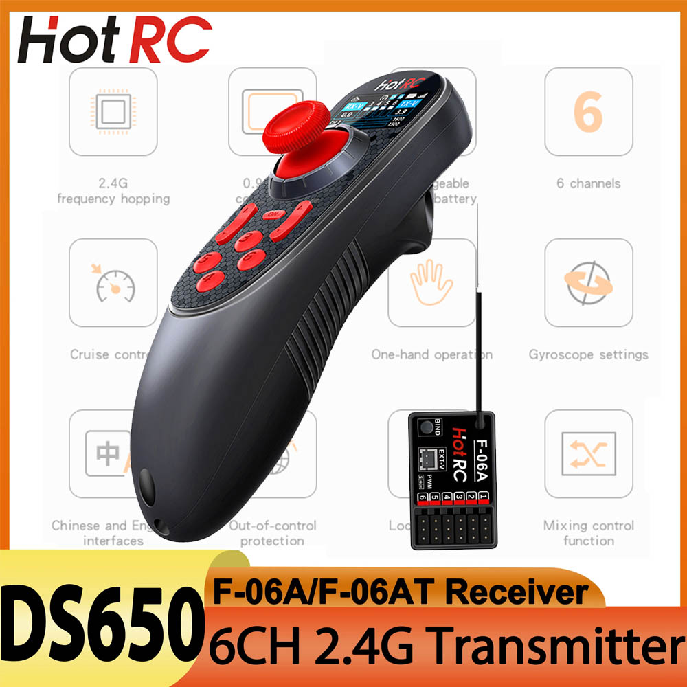 HOTRC DS650 DS-650 6CH Remote  - Radio Transmitter 6Ch recension och pris
