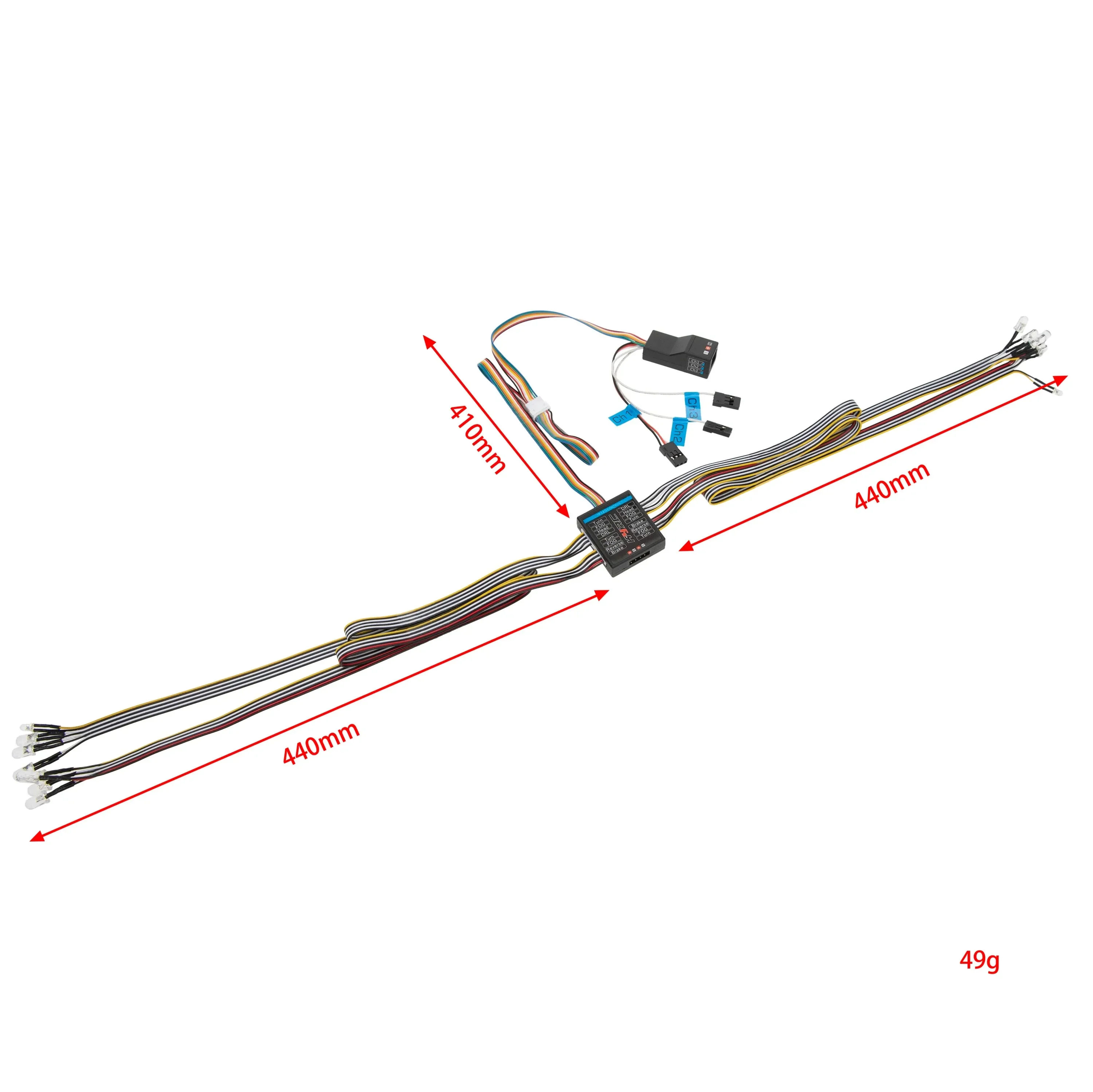 RC Car 1/8 1/10 RC Car 14 LED  - Led Light Kit Rc recension och pris