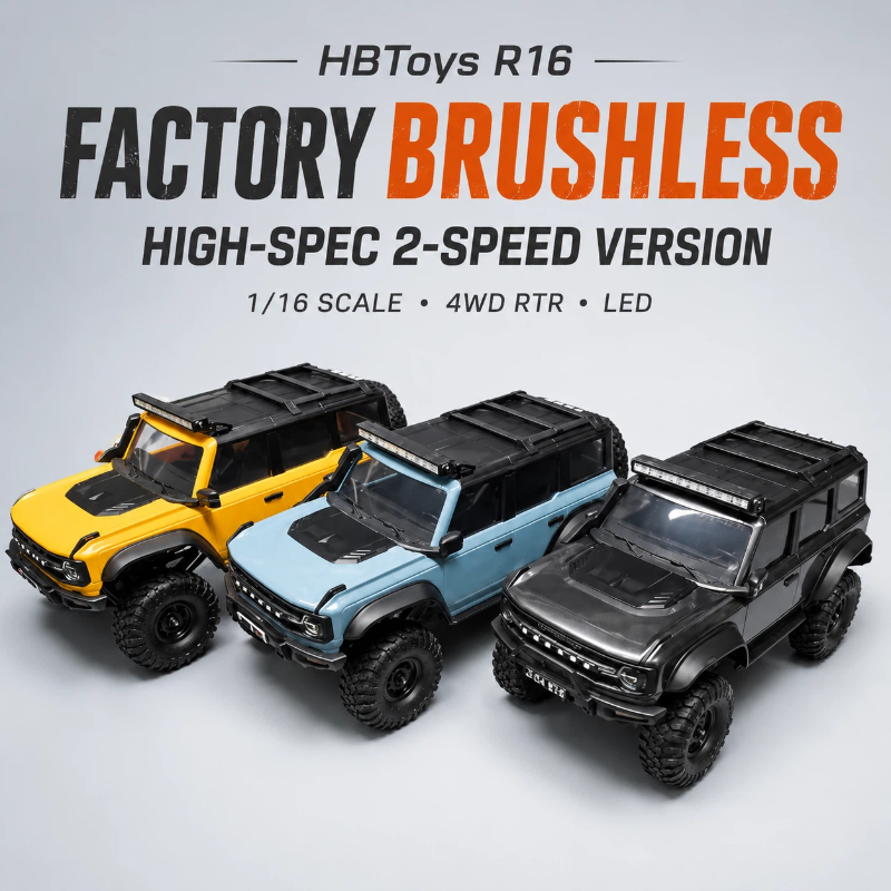 HuangBo R16 1/16 Factory Brush - Rc Hobby Grade Car recension och pris