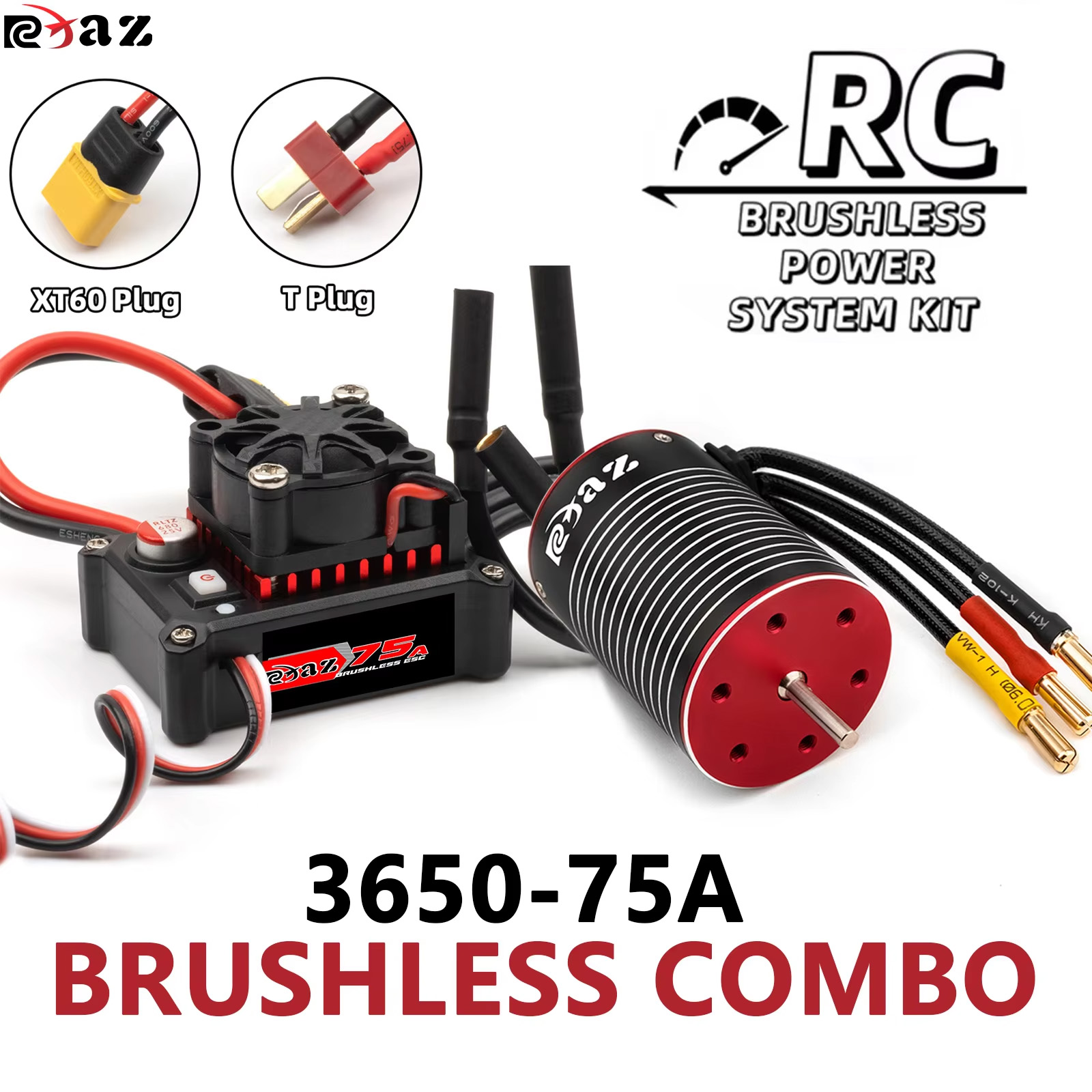 RCXAZ 3650 Brushless Motor 75A - Rc Hobby Shop recension och pris