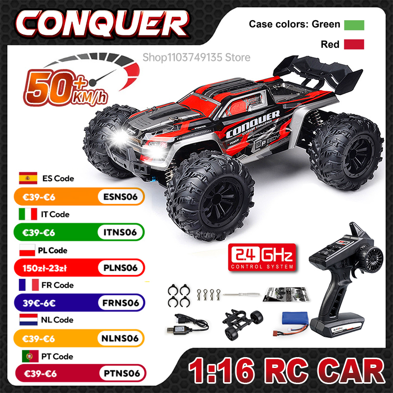WLtoys 1:16 Scale Large RC Car - Rc Hobby Grade Truck recension och pris