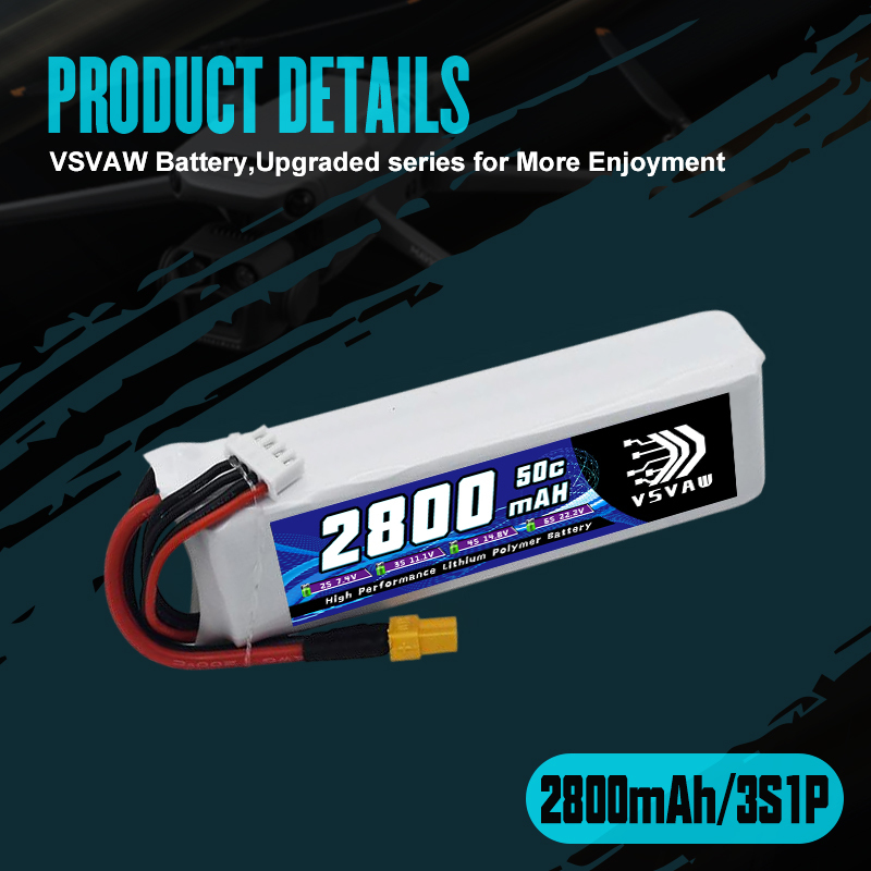 VSVAW 3S 2800mAh Lipo Battery  - Hobby Rc Quadcopters & Multirotors recension och pris