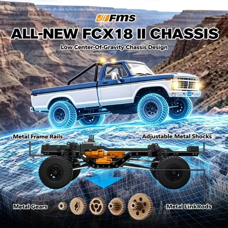 FMS 1:18 FCX18 II F‑100 Brushe - Rc Hobby Grade Car recension och pris