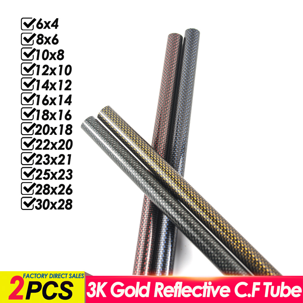 2Pcs 3K Gold Reflective Carbon - Rc Hobby Youtube recension och pris
