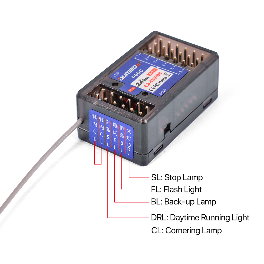DUMBORC X6P 6CH 2.4G RC Radio  - Radio Transmitter 6Ch recension och pris