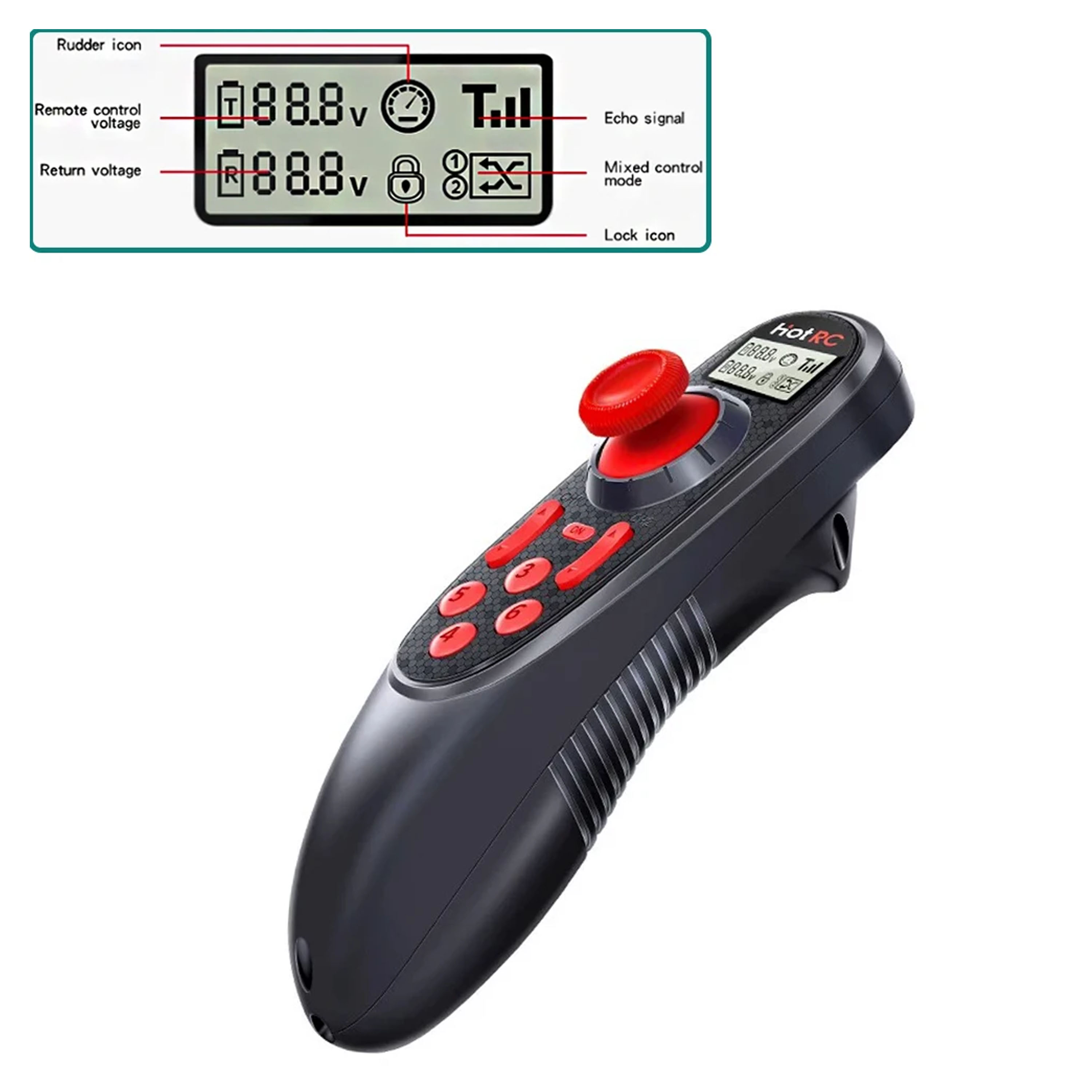 HOTRC DS-600 DS600 6CH 2.4GHz  - Radio Transmitter 6Ch recension och pris