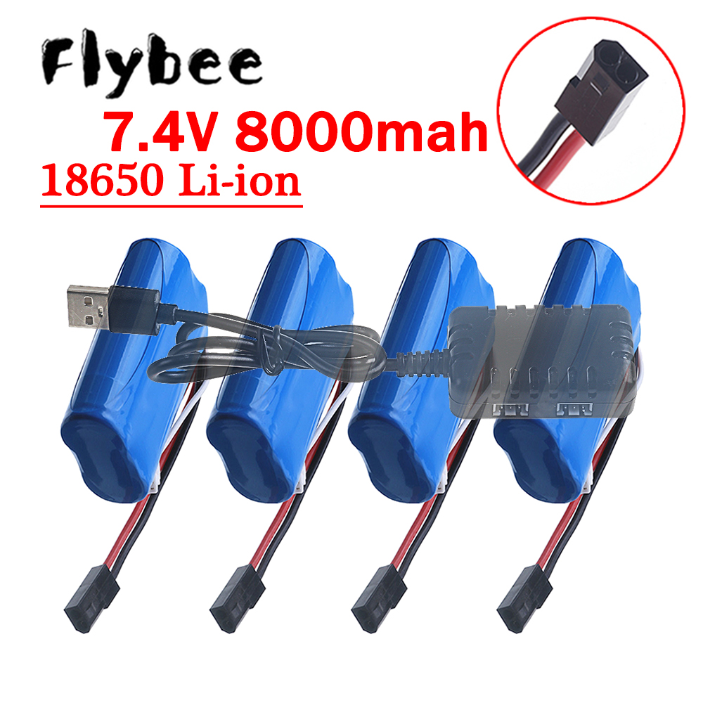 (5500 Plug) 18650 7.4V 8000Mah - Rc Hobby Parts recension och pris