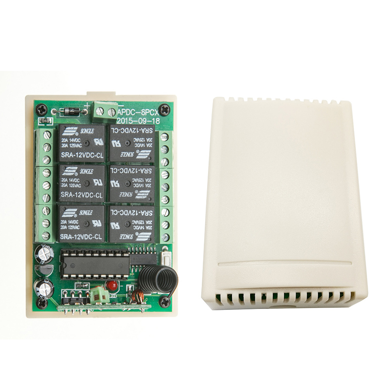 2000m DC12V 24V 6CH Wireless R - Radio Transmitter 6Ch recension och pris