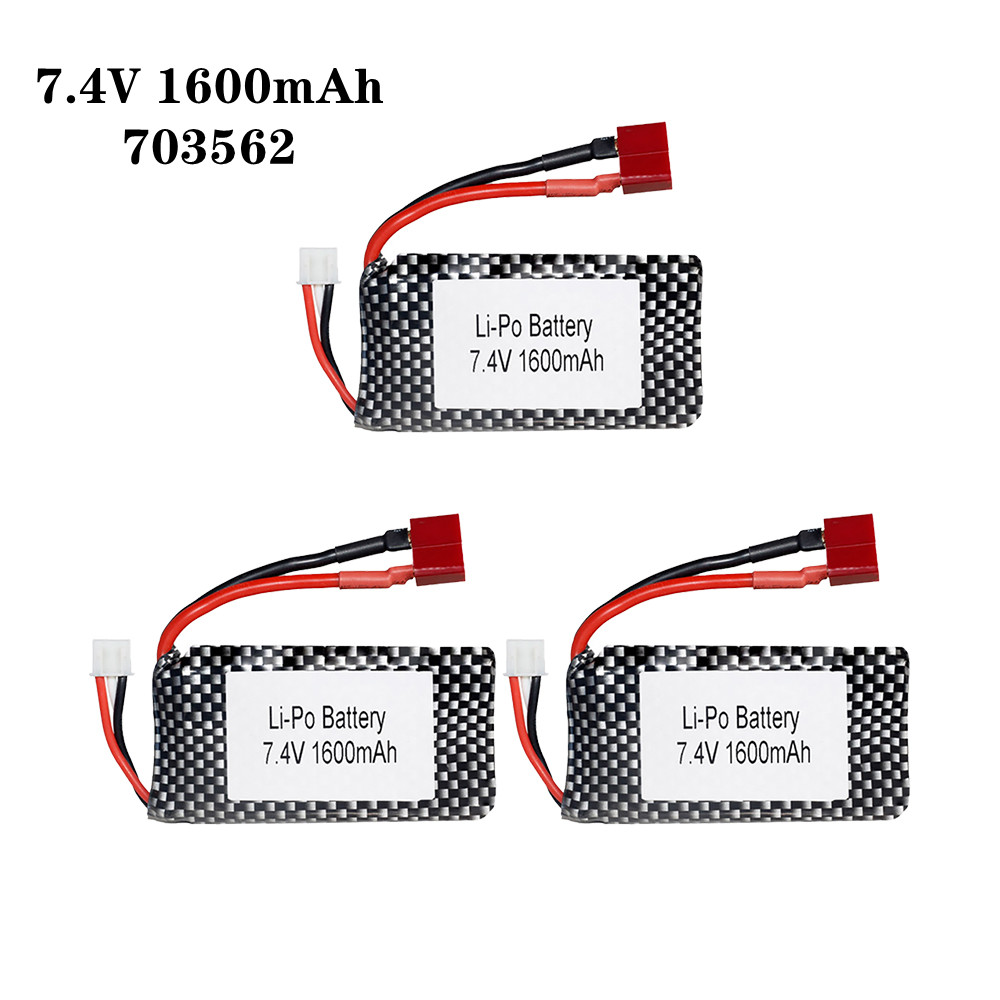 1/2/3pcs/Lot 7.4v 1600mah 7035 - Rc Hobby Parts recension och pris